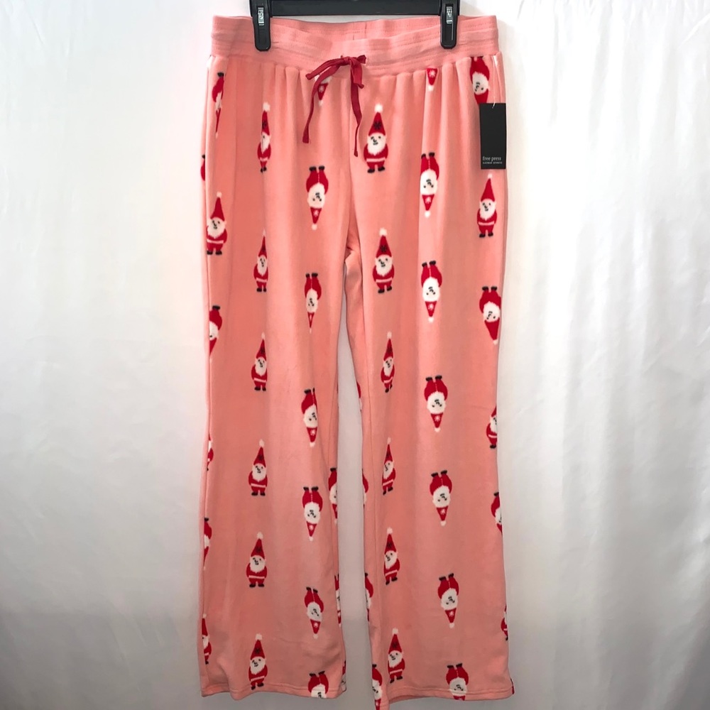 Free Press Santa Christmas Pajama Pants Size Small NWOT